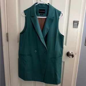 Wildfang Empower Double Breasted Vest with Empower Drawstring Pant
